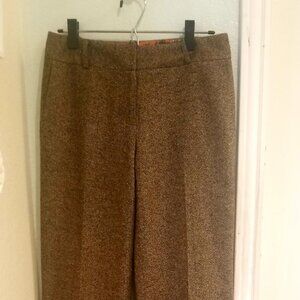 Talbots wide leg wool tweed pants/trousers/slacks